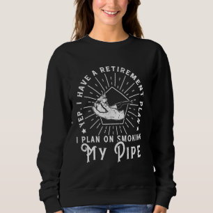 Pipe dad cuban Nicotin entspannende aromatische Ge Sweatshirt