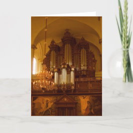 Pipe Organ greeting card Feiertagskarte