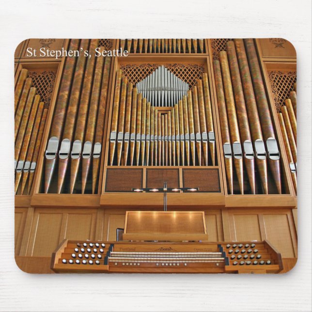 Pipe organ mousepad - St Stephen's, Seattle (Vorne)