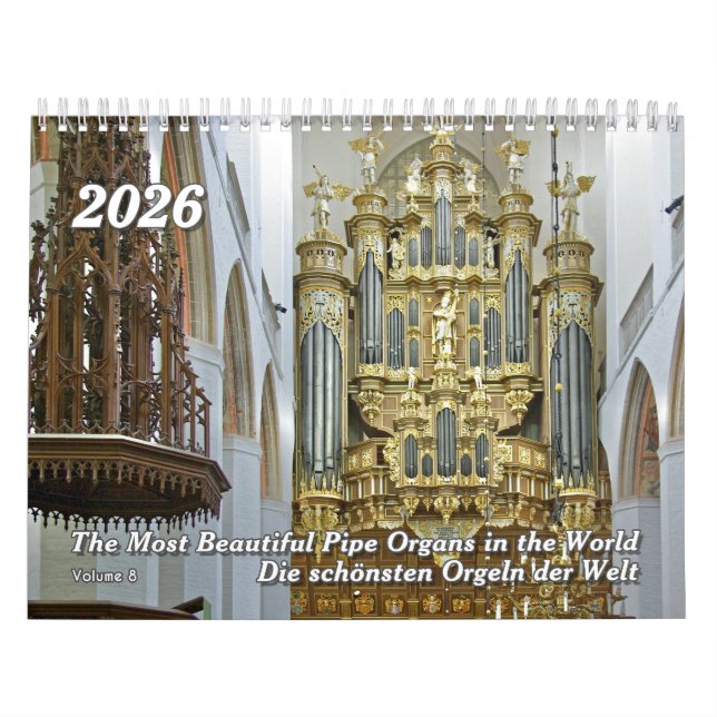 Pipe Organs of the World 2026 - Ein Orgelkalender Kalender (Titelbild)