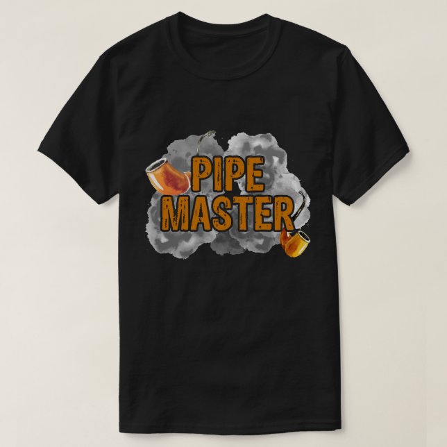 Pipe Rauchen T-Shirt (Design vorne)