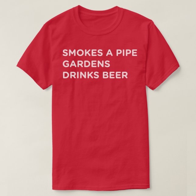 Pipe Smoker, die Nr. 15 für dunkle Shirts entwerfe (Design vorne)