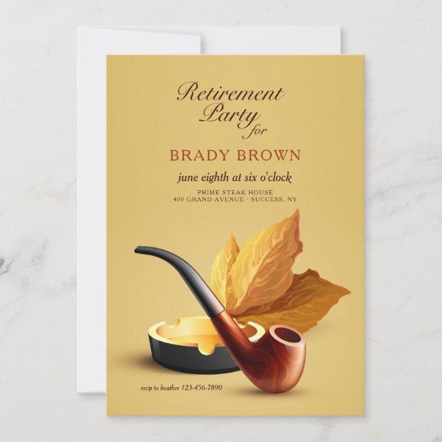 Pipe Tobacco  Einladung (Vorderseite)