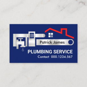 Pipe Wrench Leaking Faucet Visitenkarte