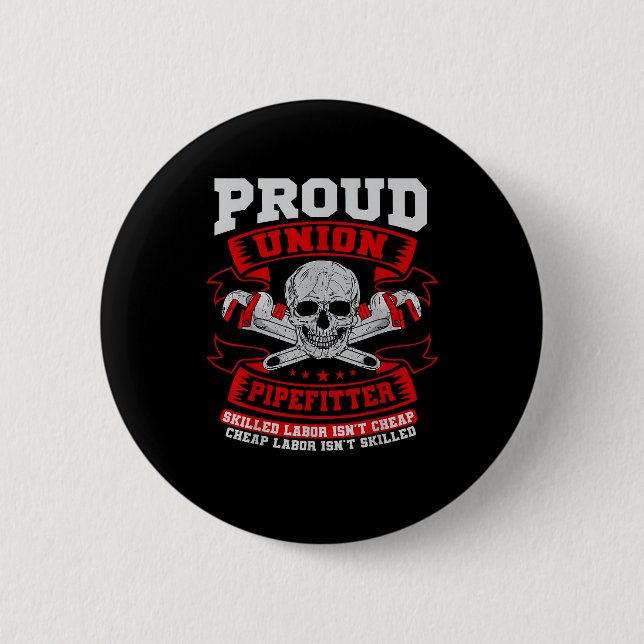 Pipefitter Steamfitter Plumber - Qualifizierte Lab Button (Vorderseite)