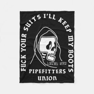 Pipefitters Union Local 250 La Reaper Skull Your S Fleecedecke