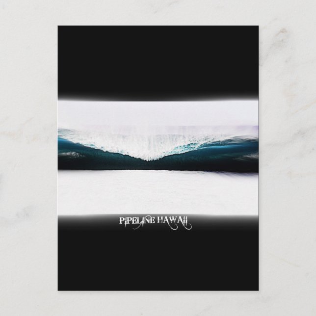 Pipeline Hawaii Postkarte (Vorderseite)