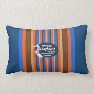 Pipeline Hawaii Surfboard Reversible Lumbar Pillow Lendenkissen