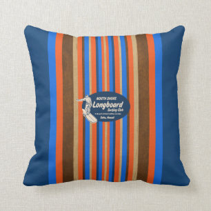 Pipeline Hawaii Surfboard Reversible Square Pillow Kissen