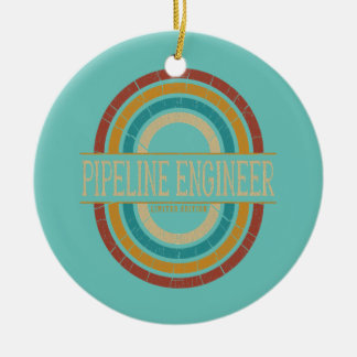 Pipeline-Ingenieur Vintage Retro Keramik Ornament