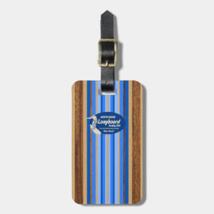 Pipeline Surfboard Hawaiian Striped Gepäck Tags Gepäckanhänger