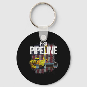 Pipeline Welders Usa Flag Side Boom Pipe Trump Gif Schlüsselanhänger