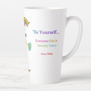 'Piper' - "Be Yourself" (O. Wilde) Latte Tasse Rev