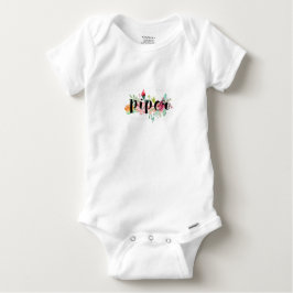 Piper Floral Personalisiert Baby Strampler