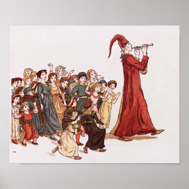 Piper Leading the Children Vintag Poster (Vorne)