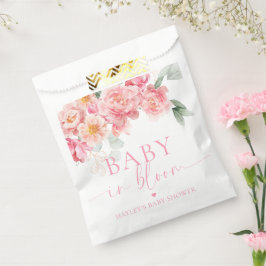 Piper Peony Floral Baby in Bloom Baby Dusche Geschenktütchen