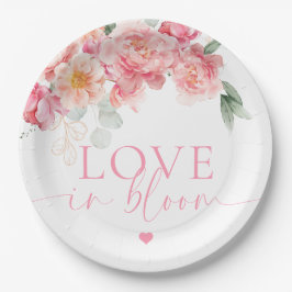 Piper Peony floral Liebe in Bloom Brautparty Pappteller