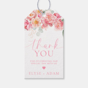 Piper Peony Floral Vielen Dank Geschenkanhänger