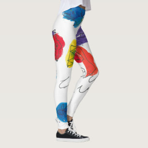 Piper's Basquiat inspirierte Kunst Leggings
