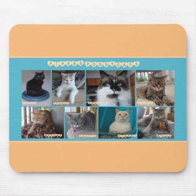 PipersPuddycats Mausunterlage Mousepad (Vorne)