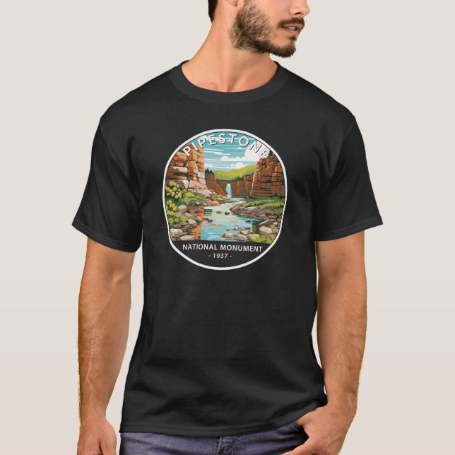 Pipestone Minnesota Circle T-Shirt (Vorderseite)