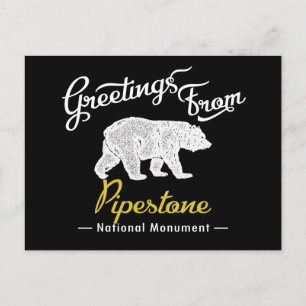 Pipestone National Monument Bear Postkarte