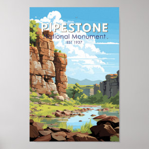Pipestone Nationalparkprojekt des Locarnese Poster
