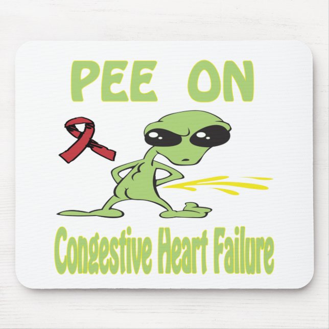 Pipi auf Congestive Herzversagen Mousepad (Vorne)