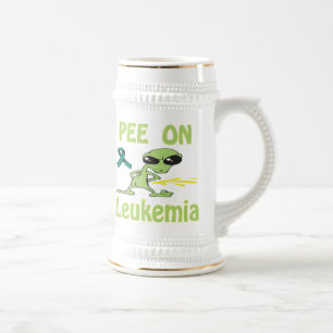Pipi auf Leukämie-Tasse Bierglas