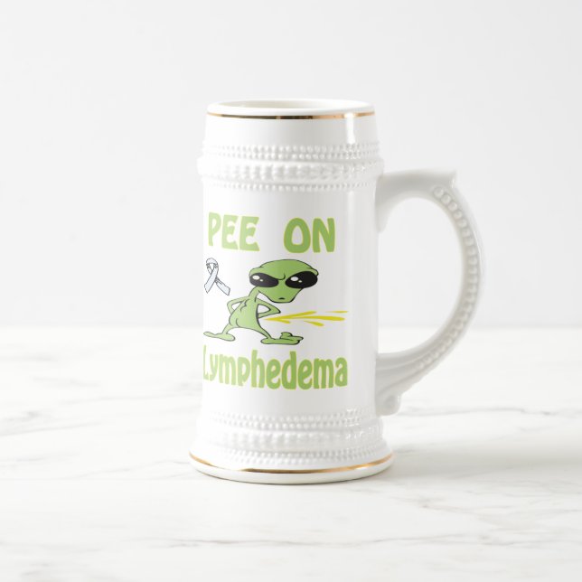 Pipi auf Lymphedema Tasse (Rechts)