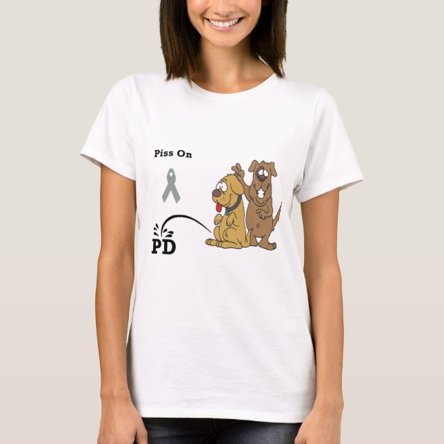 Pipi auf Parkinson-Krankheit T-Shirt (Vorderseite)