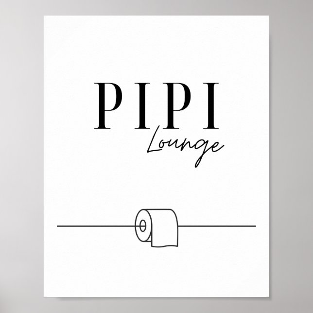 Pipi Lounge - Gäste WC - Toilette Poster (Vorne)