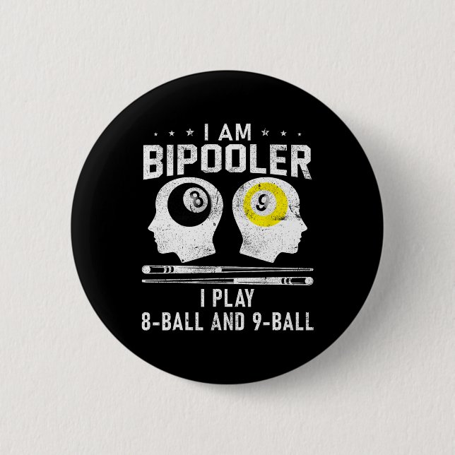 Pipooler Pool Pool Pool Cool Billard 8 und 9 L Button (Vorderseite)