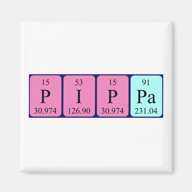 Pippa Periodenmagnet Magnet (Vorne)