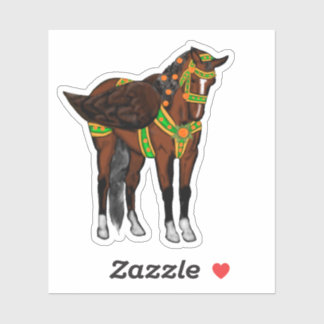 Pippael Halt at X Bay Carousel Pegasus Vinyl  Aufkleber