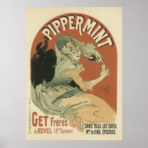 Pippermint Drink von Jules Chéret, 1899 Poster