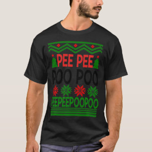 Pippi Pupu hässliches Weihnachten T-Shirt