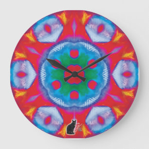 Pippin Kaleidoscope Große Wanduhr