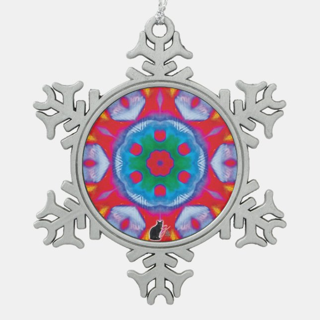 Pippin Kaleidoskop Snowflake Ornament (Vorderseite)