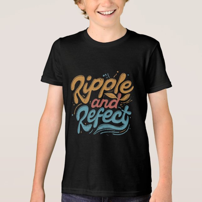 Pipple und Reflektion Tri-Blend Shirt (Vorderseite)