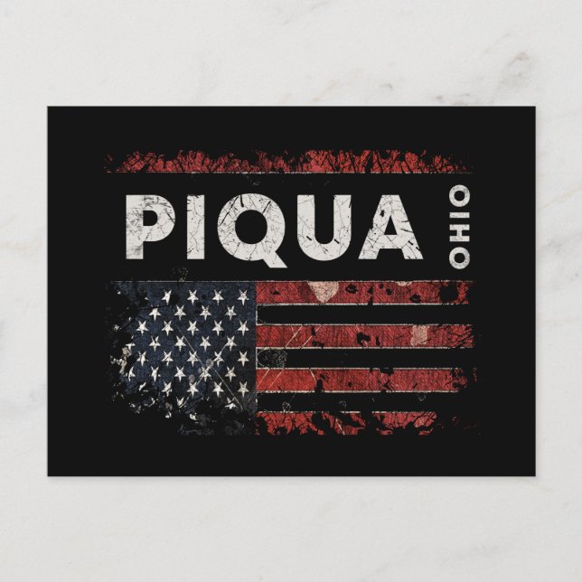 Piqua Postkarte (Vorderseite)