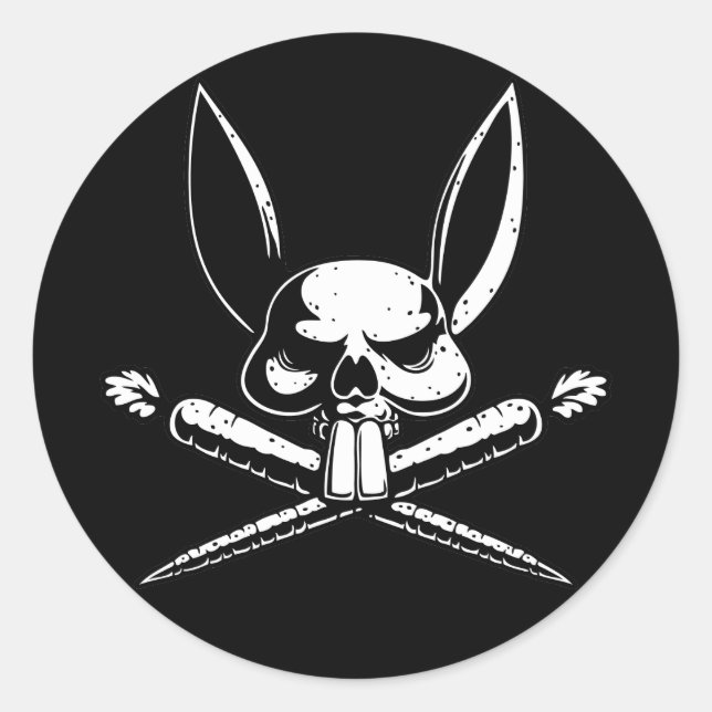 Pirabbit Runder Aufkleber (Vorderseite)