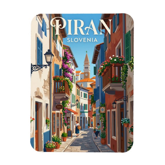 Piran, Slowenien Slowenien Magnet (Vertikal)