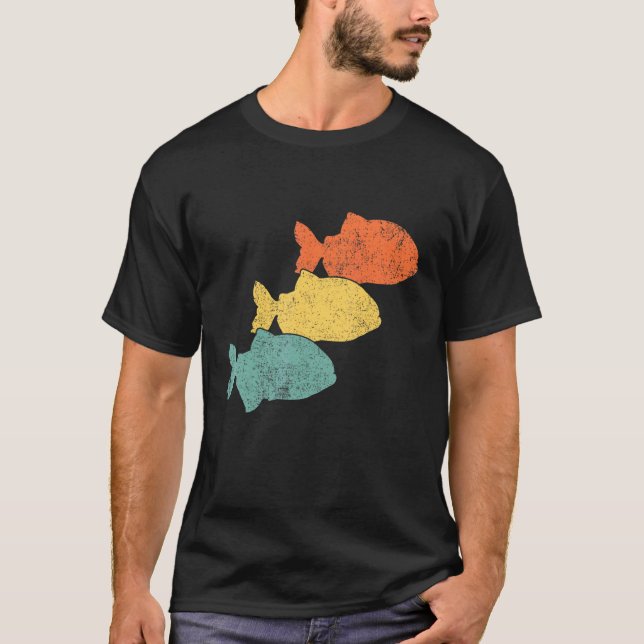 Piranha-Angeln T-Shirt (Vorderseite)