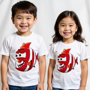 Piranha-Cartoon Baby T-shirt