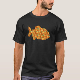 Piranha Einfaches Halloween-Kostüm Fisch Tier DIY- T-Shirt