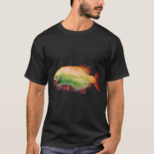 Piranha-Fisch-Illustration T-Shirt
