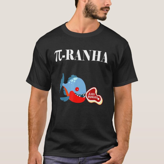 Piranha-Fisch-Math T-Shirt (Vorderseite)