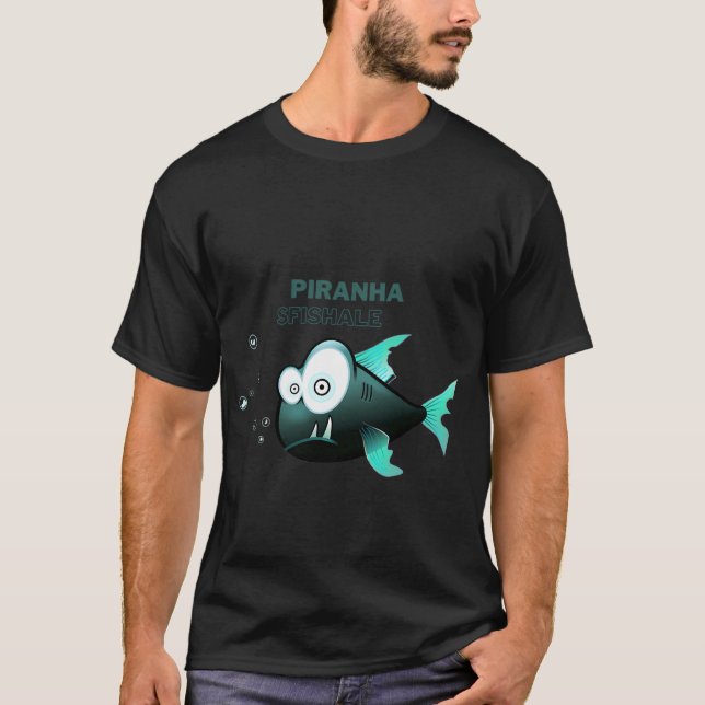 Piranha-Fisch T-Shirt (Vorderseite)