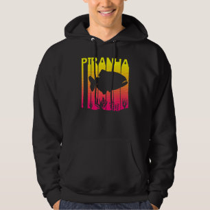 Piranha Fish Retro Hoodie